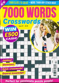 7000 Word Crosswords Magazine Issue NO 57