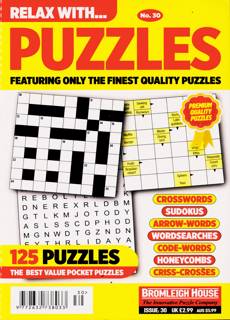 Relax With Puzzles Magazine Issue NO 30