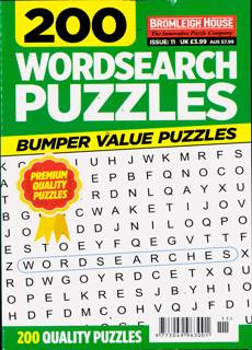 200 Wordsearch Puzzles Magazine Issue NO 11