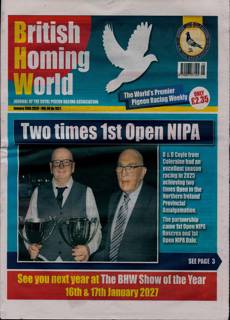 British Homing World Magazine Issue NO 7822
