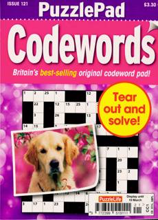 Puzzlelife Ppad Codewords Magazine Issue NO 121