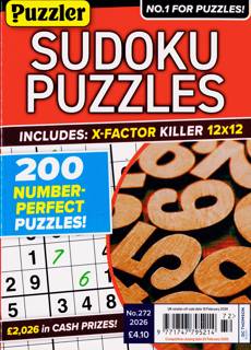 Puzzler Sudoku Puzzles Magazine Issue NO 272