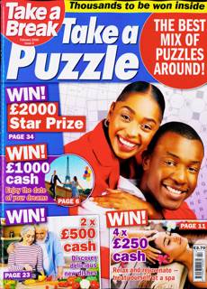 Take A Break Take A Puzzle Magazine Issue NO 2