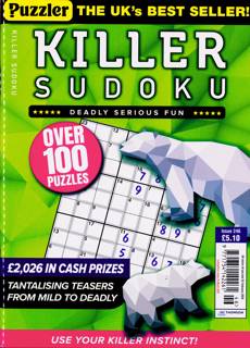 Puzzler Killer Sudoku Magazine Issue NO 246