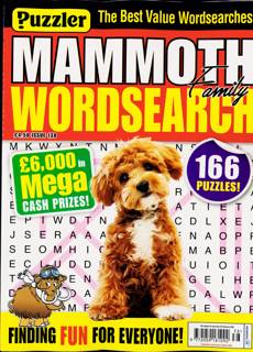 Puzz Mammoth Fam Wordsearch Magazine Issue NO 138