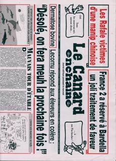 Le Canard Enchaine Magazine Issue NO5484