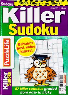 Puzzlelife Killer Sudoku Magazine Issue NO 51