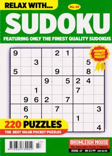 Relax With Sudoku Magazine Issue NO 47