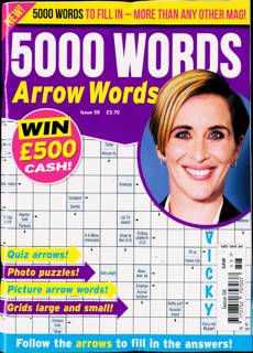5000 Words Arrowwords Magazine Issue NO 58