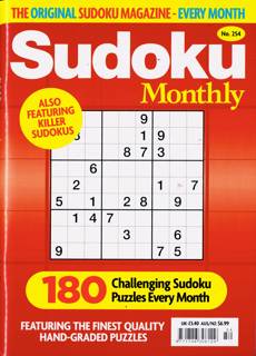 Sudoku Monthly Magazine Issue NO 254
