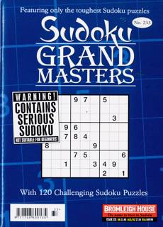 Sudoku Grandmaster Magazine Issue NO 233