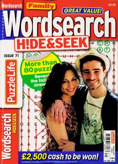 Family Wordsearch Hide Seek Magazine Issue NO 71