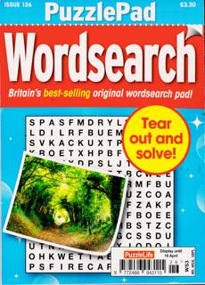 Puzzlelife Ppad Wordsearch Magazine Issue NO 126