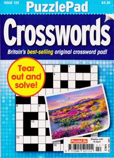 Puzzlelife Ppad Crossword Magazine Issue NO 122