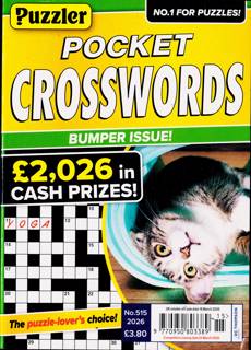 Puzzler Pocket Crosswords Magazine Issue NO 515