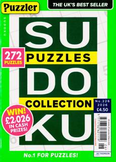 Puzzler Sudoku Puzzle Collection Magazine Issue NO 226