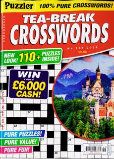 Puzzler Tea Break Crosswords Magazine Issue NO 369