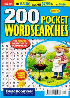 200 Pocket Wordsearches Magazine Issue NO 98
