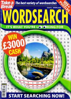 Take A Break Wordsearch Magazine Issue NO 3