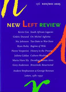New Left Review Magazine Issue NO156