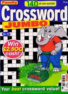 Family Crossword Jumbo Magazine Issue NO 72