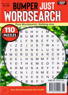 Bumper Just Wordsearch Magazine Issue NO 298