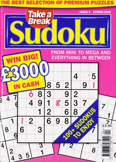 Take A Break Sudoku Magazine Issue NO 4