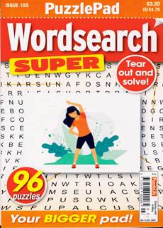 Puzzlelife Wordsearch Super Magazine Issue NO 103