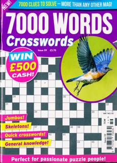 7000 Word Crosswords Magazine Issue NO 59