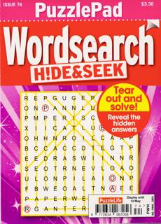 Puzzlelife Ppad Wordsearch H&S Magazine Issue NO 74