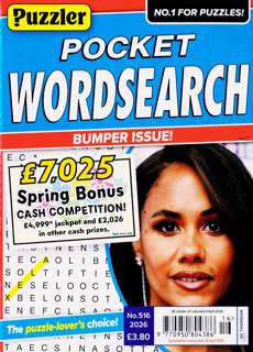 Puzzler Pocket Wordsearch Magazine Issue NO 516