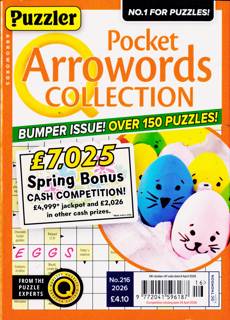 Puzzler Q Pock Arrowords C Magazine Issue NO 216