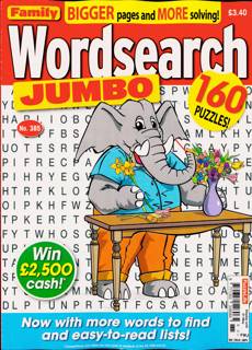 Family Wordsearch Jumbo Magazine Issue NO 385