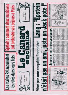 Le Canard Enchaine Magazine Issue NO5492