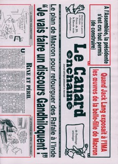 Le Canard Enchaine Magazine Issue NO5493