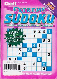 Original Sudoku Magazine Issue EXT 103