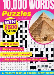 10000 Word Puzzles Magazine Issue NO 18