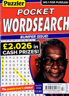 Puzzler Pocket Wordsearch Magazine Issue NO 517