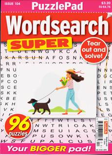 Puzzlelife Wordsearch Super Magazine Issue NO 104