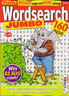 Family Wordsearch Jumbo Magazine Issue NO 386