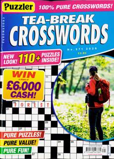 Puzzler Tea Break Crosswords Magazine Issue NO 371