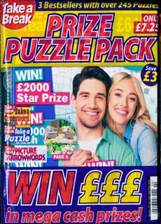 Tab Prize Puzzle Pack Magazine Issue NO 90