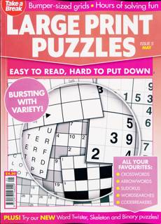 Tab Big Bett Large Print Puzz Magazine Issue NO 5