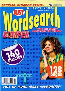 Just Wordsearch Bumper Magazine Issue NO 15