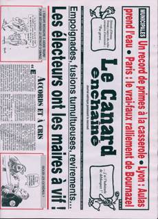 Le Canard Enchaine Magazine Issue NO5497