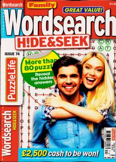 Family Wordsearch Hide Seek Magazine Issue NO 74