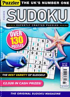 Puzzler Sudoku Magazine Issue NO 281