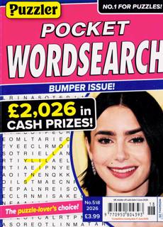 Puzzler Pocket Wordsearch Magazine Issue NO 518