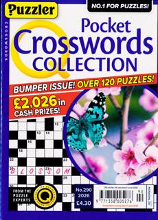 Puzzler Q Pock Crosswords Magazine Issue NO 290