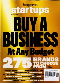 Entrepreneur Special Magazine Issue SPRING